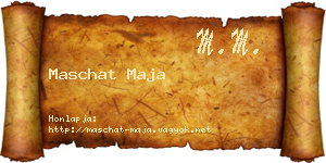 Maschat Maja névjegykártya